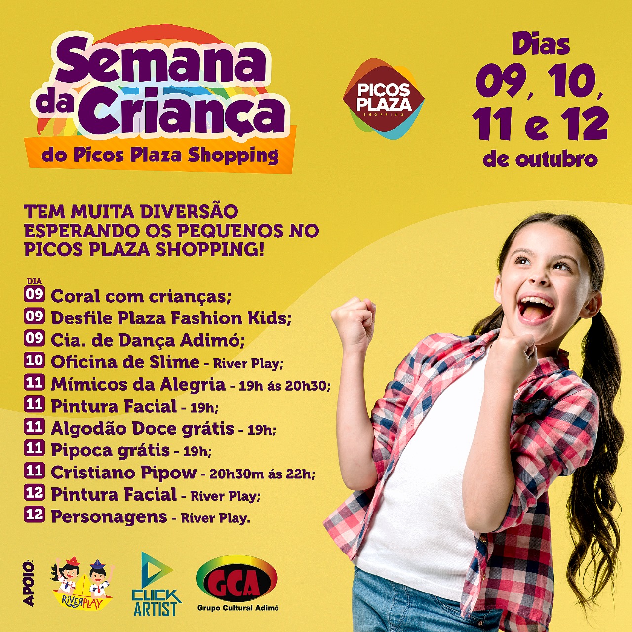 Confira a programação de Dia das Crianças dos shoppings de