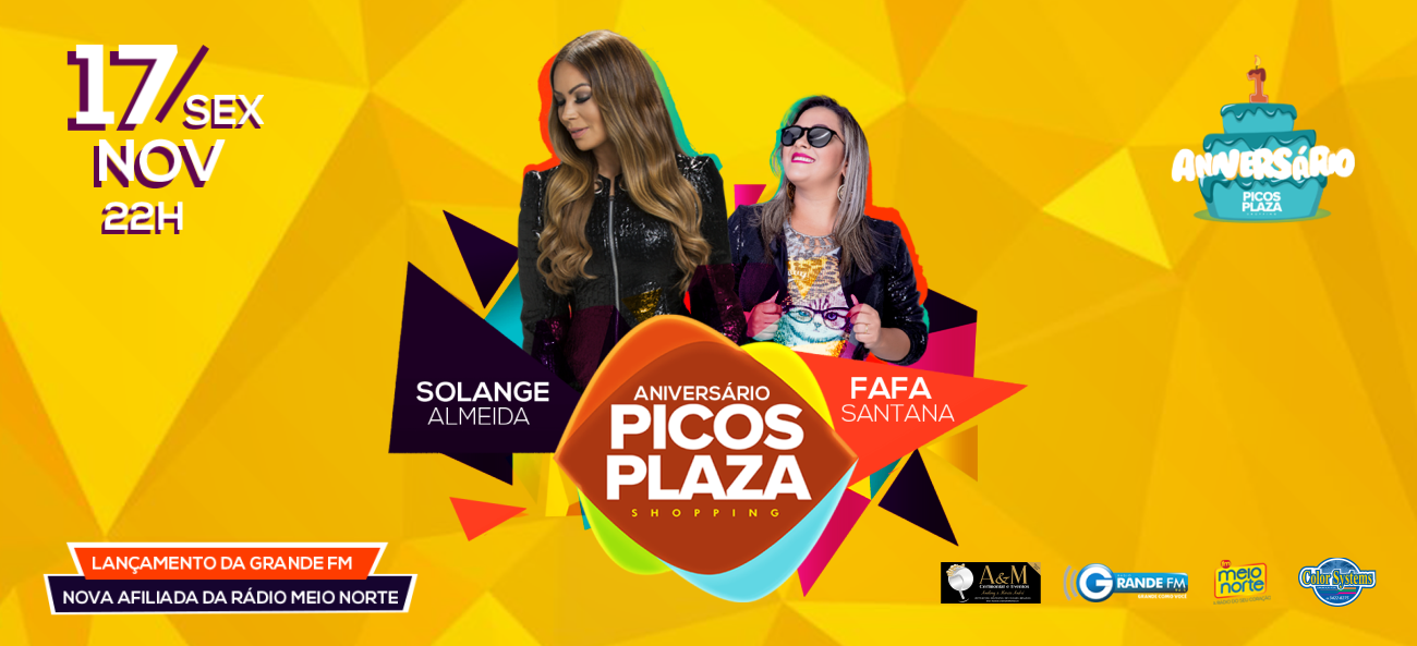 Picos Plaza Shopping comemora seu primeiro aniversário com grande festa