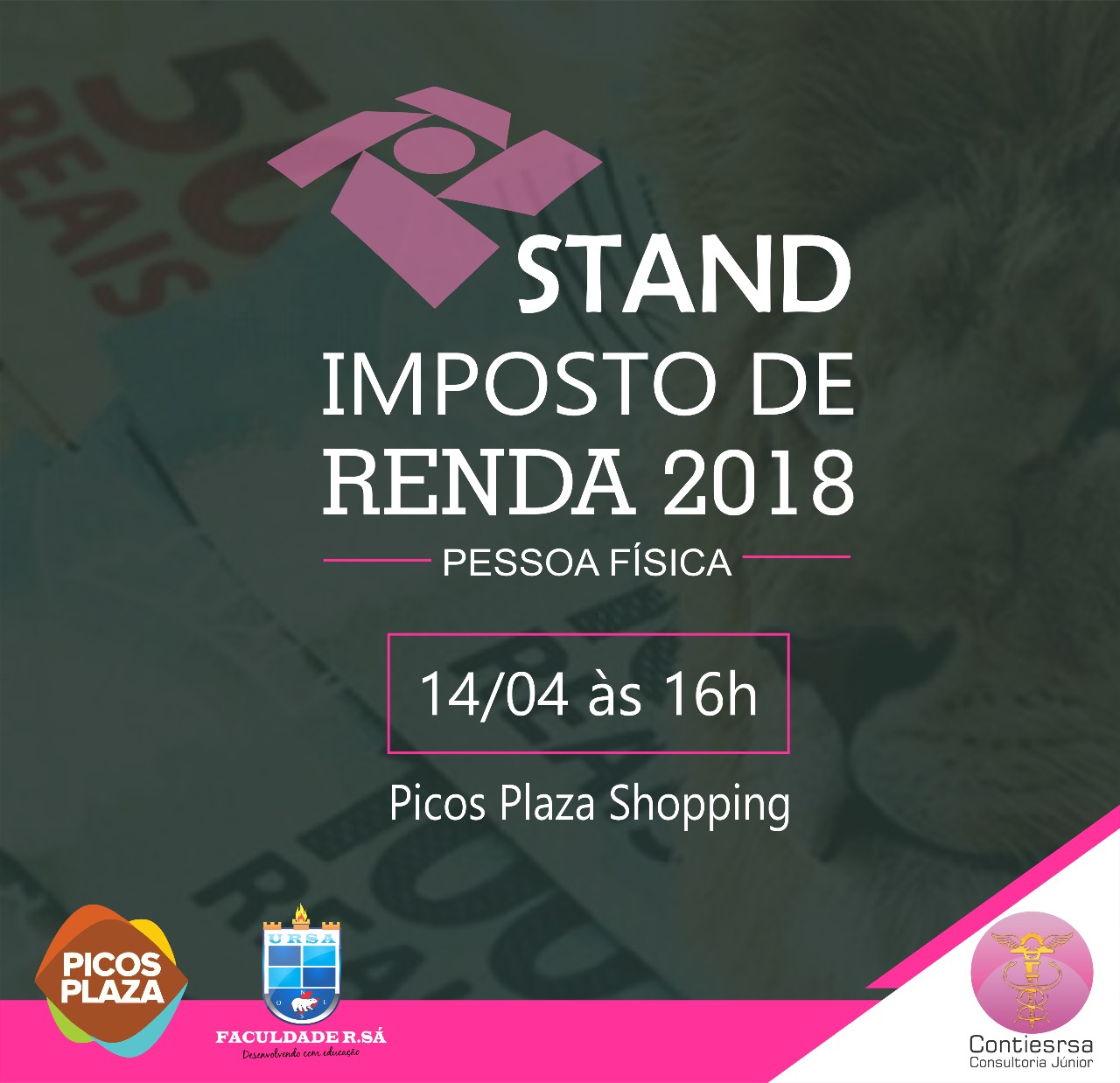 Alunos da Faculdade RSá estarão hoje (14) no Picos Plaza Shopping apresentando as novidades sobre Imposto de Renda