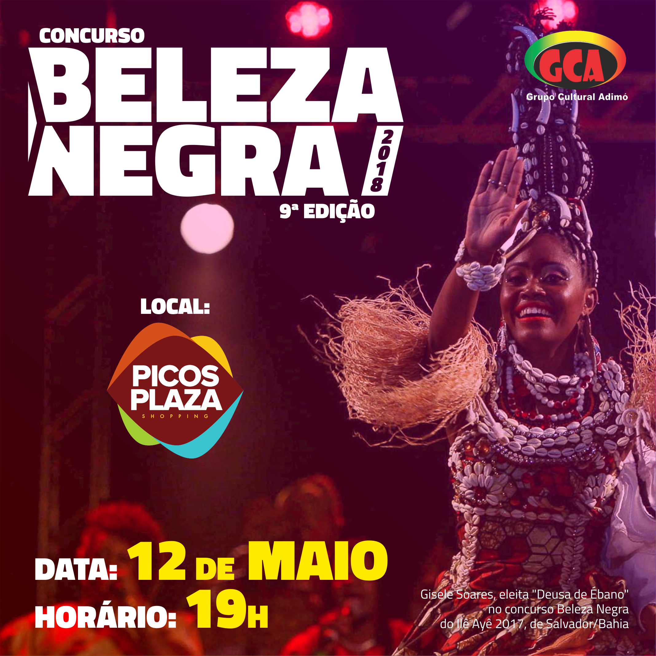 Picos Plaza Shopping recebe hoje a 9ª edição do Beleza Negra