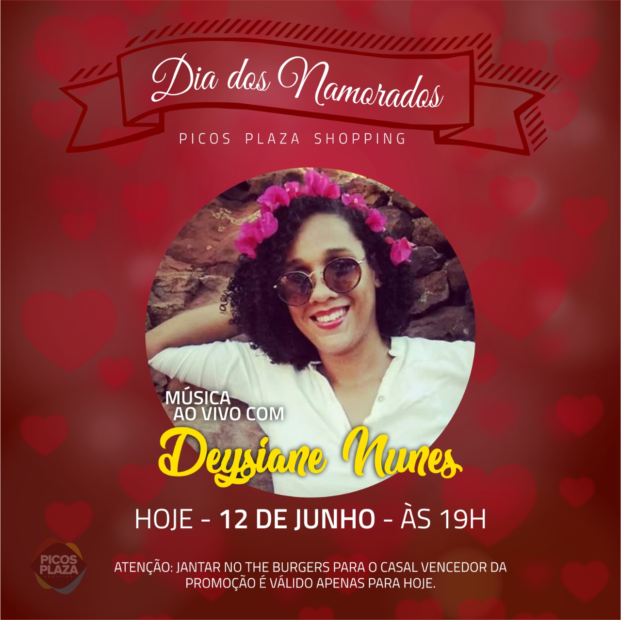 Deysiane Nunes é a atração musical deste Dia dos Namorados no Picos Plaza Shopping